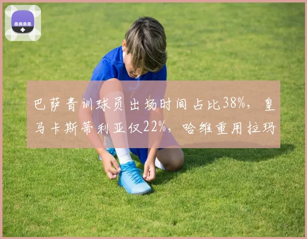巴萨青训球员出场时间占比38%,皇马卡斯蒂利亚仅22%,哈维重用拉玛西亚vs安切洛蒂依赖引援